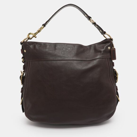 Coach Brown Leather Zoe Hobo